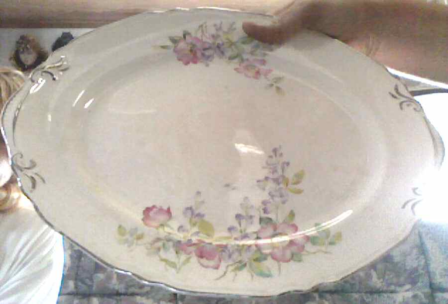 CRP30 13" Oval Serving Platter by Crown Potteries-1