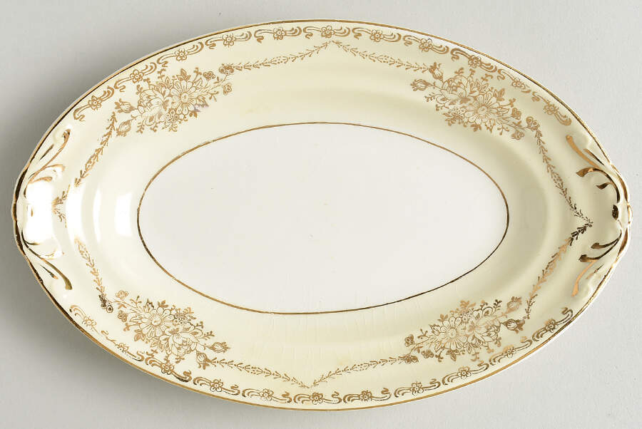 25007 Relish/Gravy Underplate by Crown Potteries-1