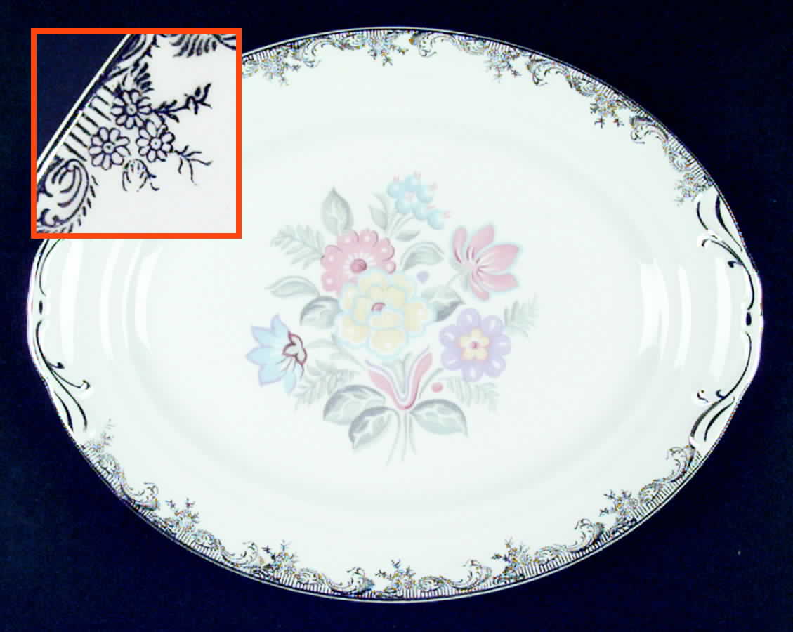 CRP38 11" Oval Serving Platter by Crown Potteries-1