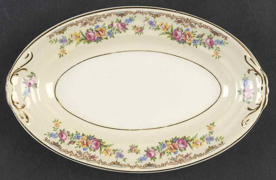Garland Relish/Gravy Underplate by Crown Potteries-1