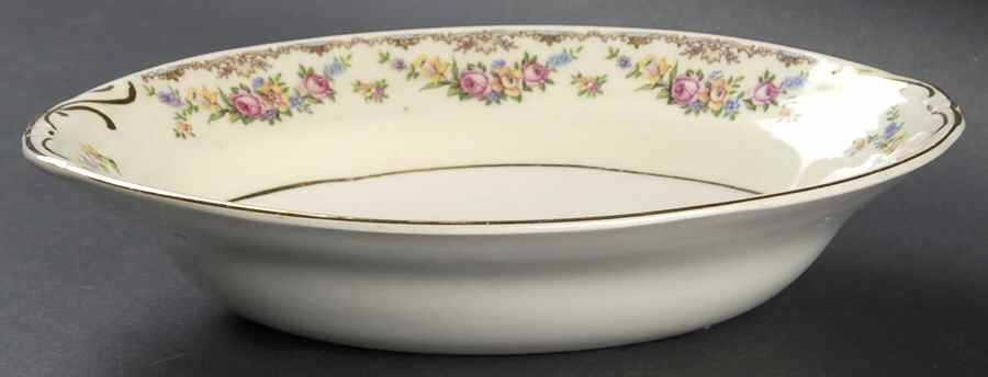 Garland 9" Oval Vegetable Bowl by Crown Potteries-1