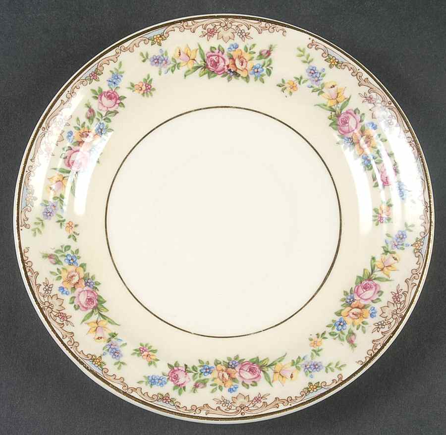 Garland Saucer by Crown Potteries-1