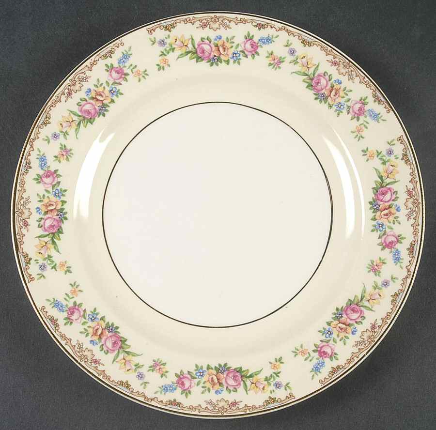 Garland Salad Plate by Crown Potteries-1