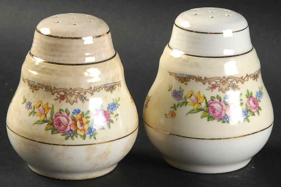 Garland Salt & Pepper Set by Crown Potteries-1