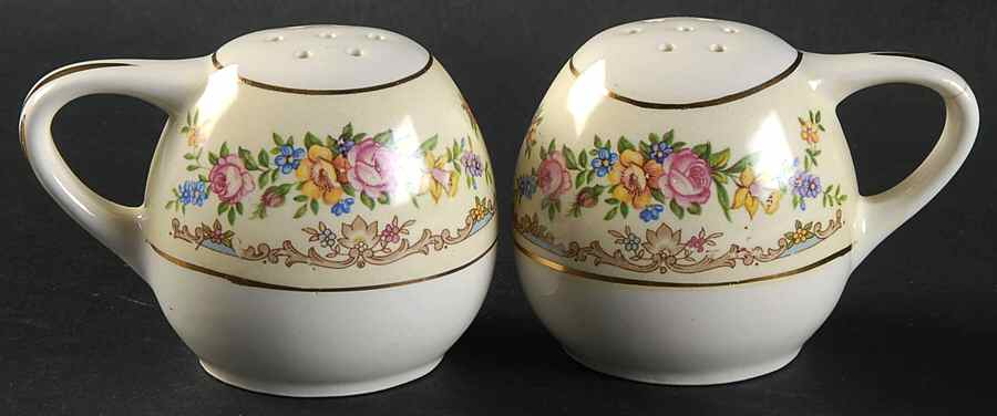 Garland Salt & Pepper Set by Crown Potteries-1