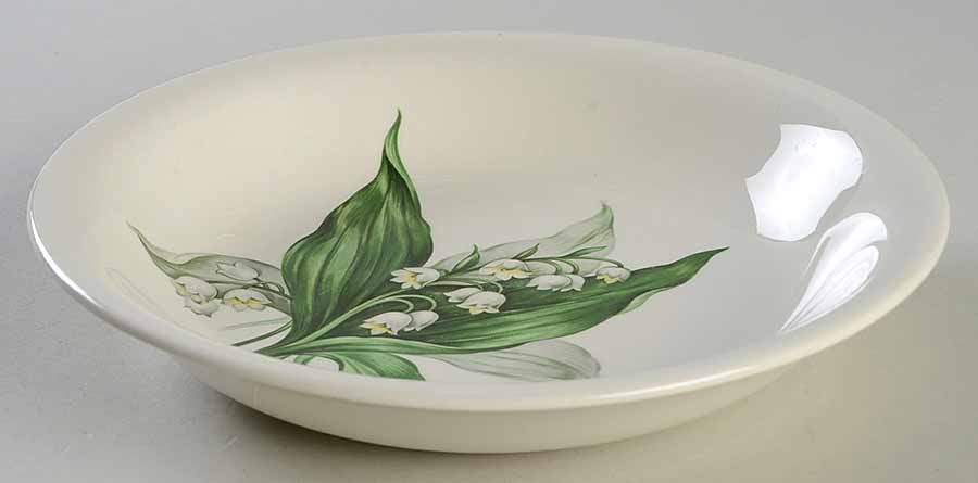 Lily of The Valley Coupe Soup Bowl by Crown Potteries-1