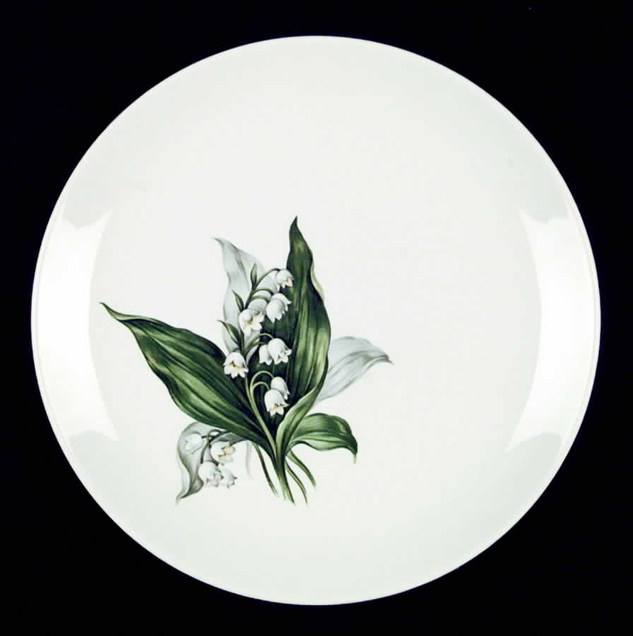 Lily of The Valley Dinner Plate by Crown Potteries-1