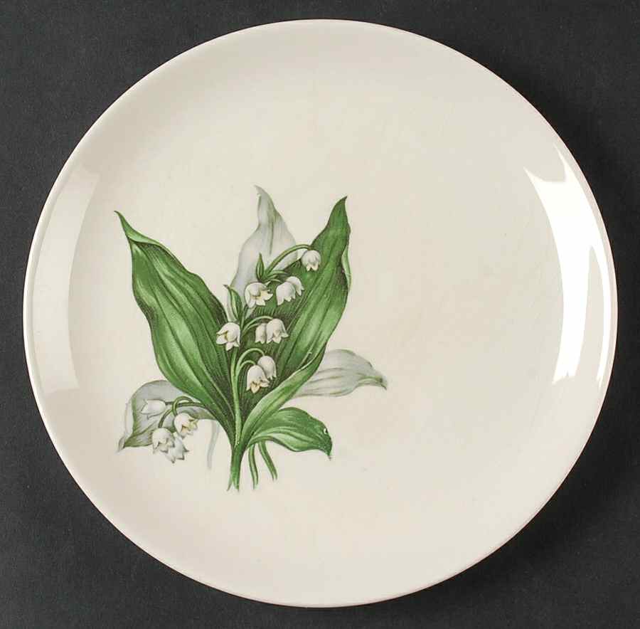 Lily of The Valley Salad Plate by Crown Potteries-1