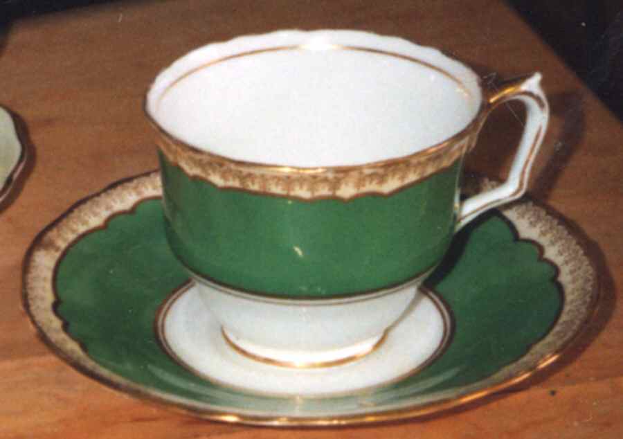 A15326 Footed Cup & Saucer Set by Crown Staffordshire-1