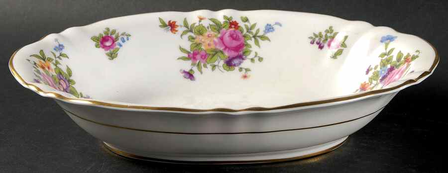 A8234 10" Oval Vegetable Bowl by Crown Staffordshire-1