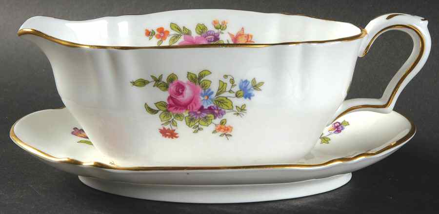 A8234 Gravy Boat & Underplate by Crown Staffordshire-1