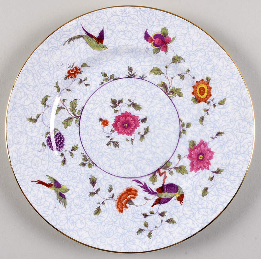 Bird of Paradise Luncheon Plate by Crown Staffordshire-1