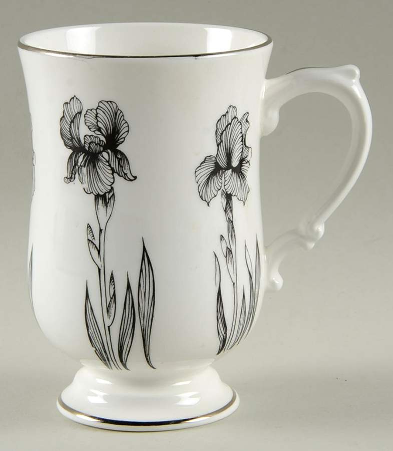 Black Iris Mug by Crown Staffordshire-1