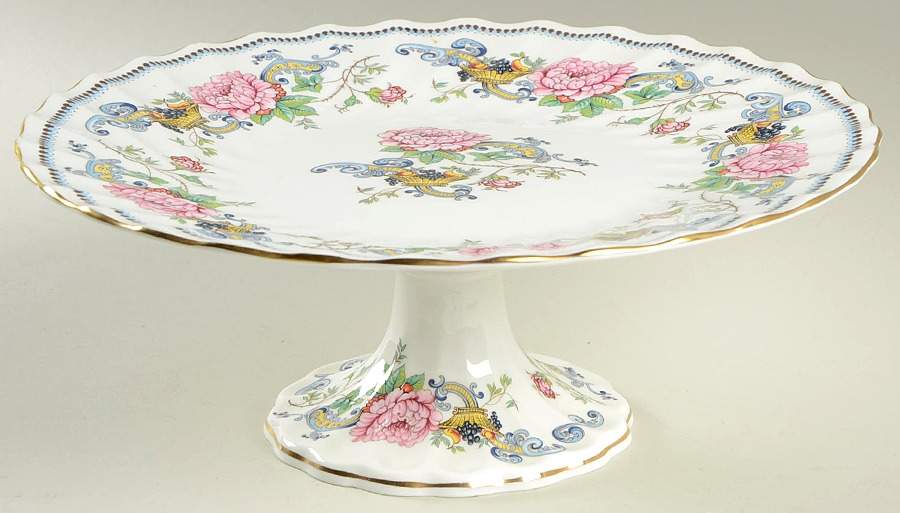 Chelsea Manor 10" Diameter Pedestal Cake Stand by Crown Staffordshire-1