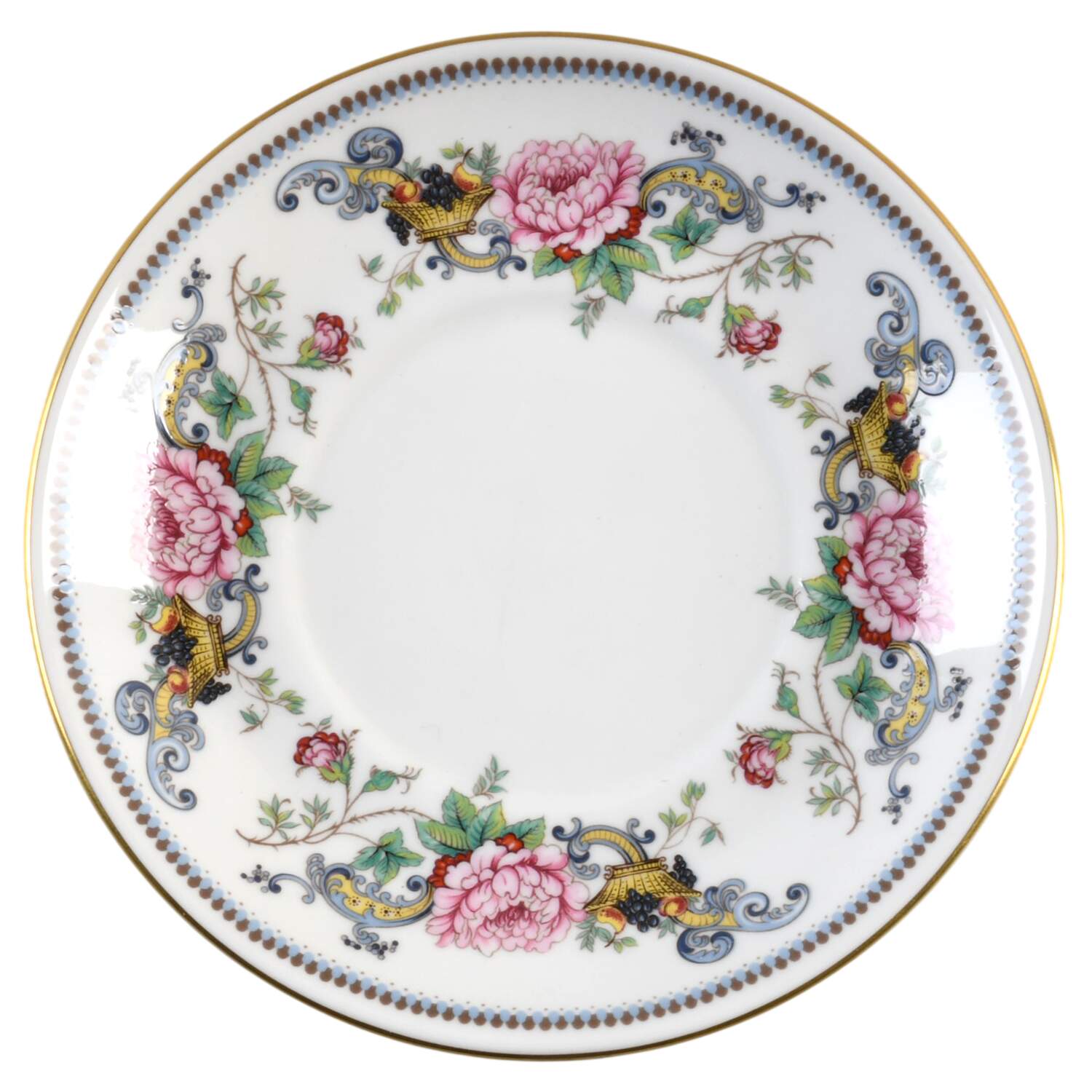 Chelsea Manor Saucer for Flat Cup by Crown Staffordshire-1