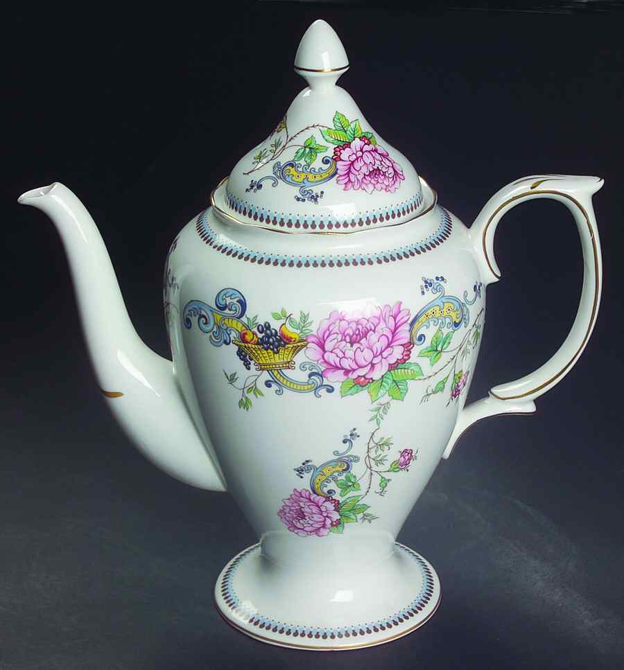 Chelsea Manor Small Coffee Pot & Lid by Crown Staffordshire-1