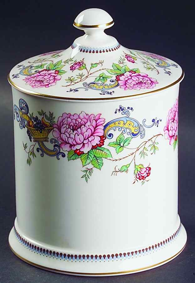 Chelsea Manor Metal Sugar Canister & Lid by Crown Staffordshire-1