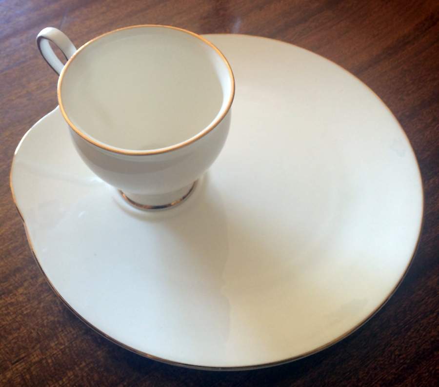 CRS27 Snack Plate & Cup Set by Crown Staffordshire-1