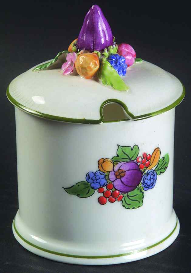 CRS33 Jam/Jelly & Lid by Crown Staffordshire-1