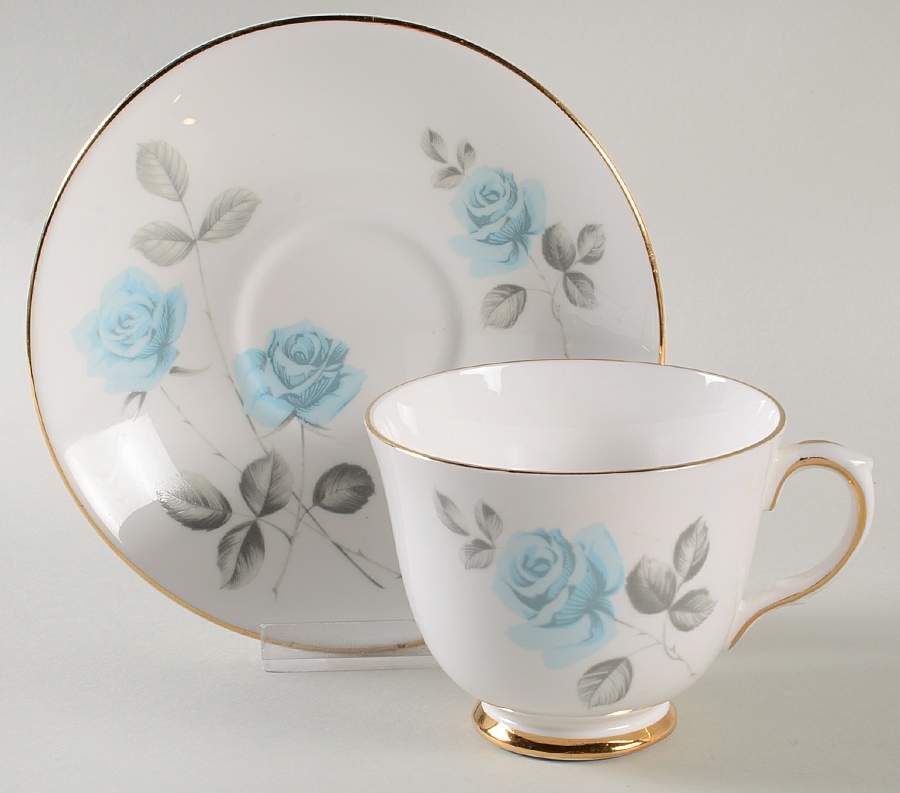 CRS5 Footed Cup & Saucer Set by Crown Staffordshire-1