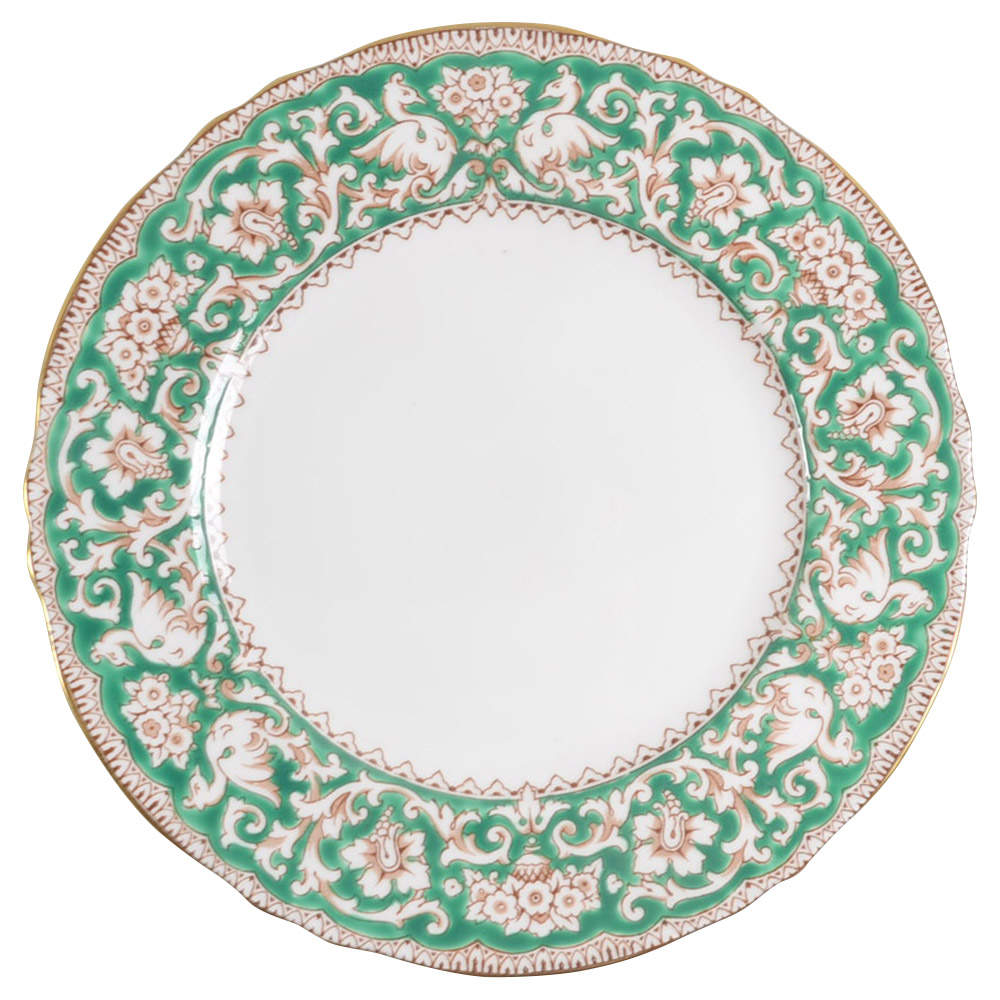 Ellesmere Green Dinner Plate by Crown Staffordshire-1