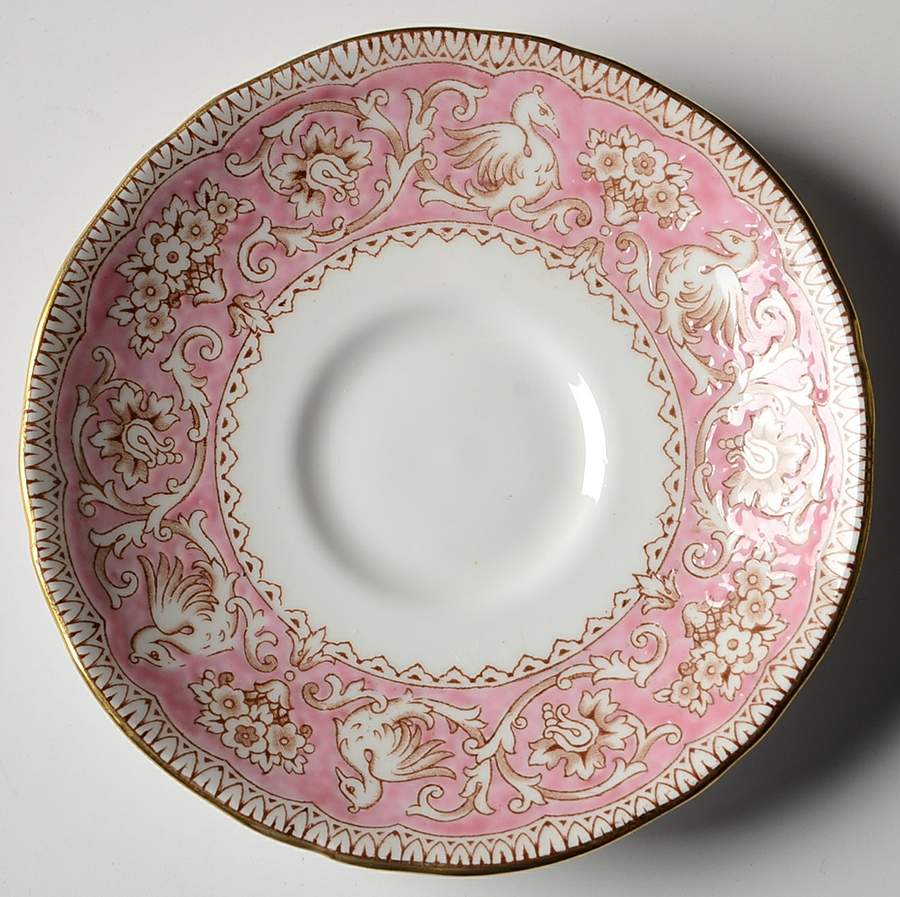 Ellesmere Pink Saucer for Demitasse Cup by Crown Staffordshire-1