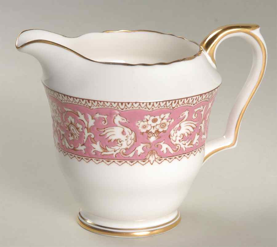 Ellesmere Pink Creamer by Crown Staffordshire-1