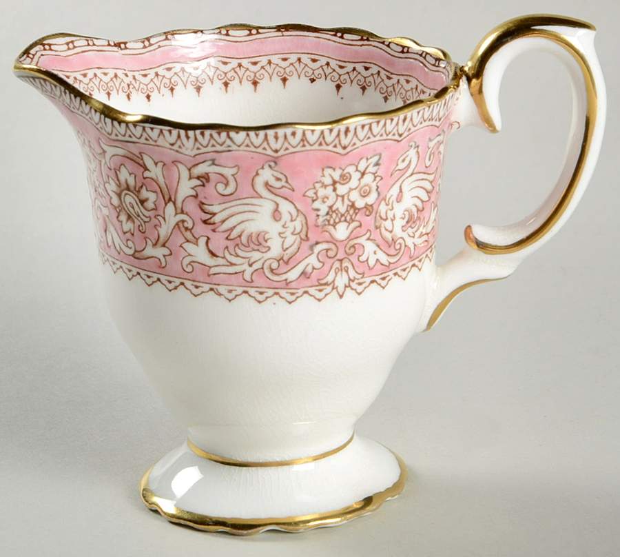 Ellesmere Pink Creamer by Crown Staffordshire-1
