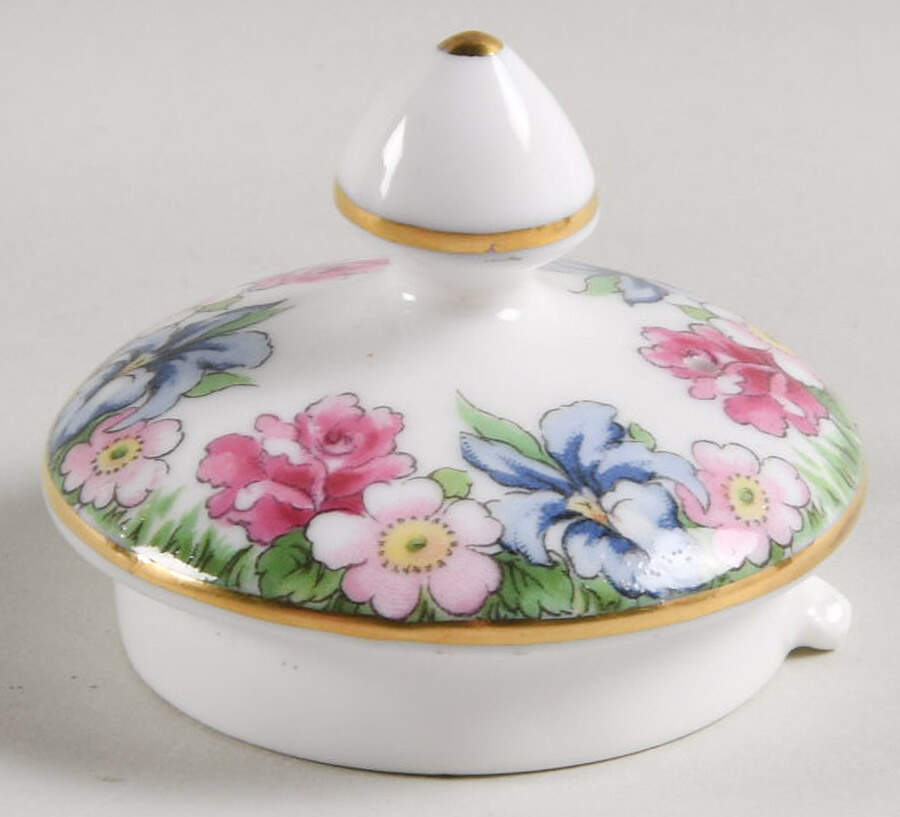 Evangeline's Arcadian Gardens Lid for Mini Coffee Pot by Crown Staffordshire-1