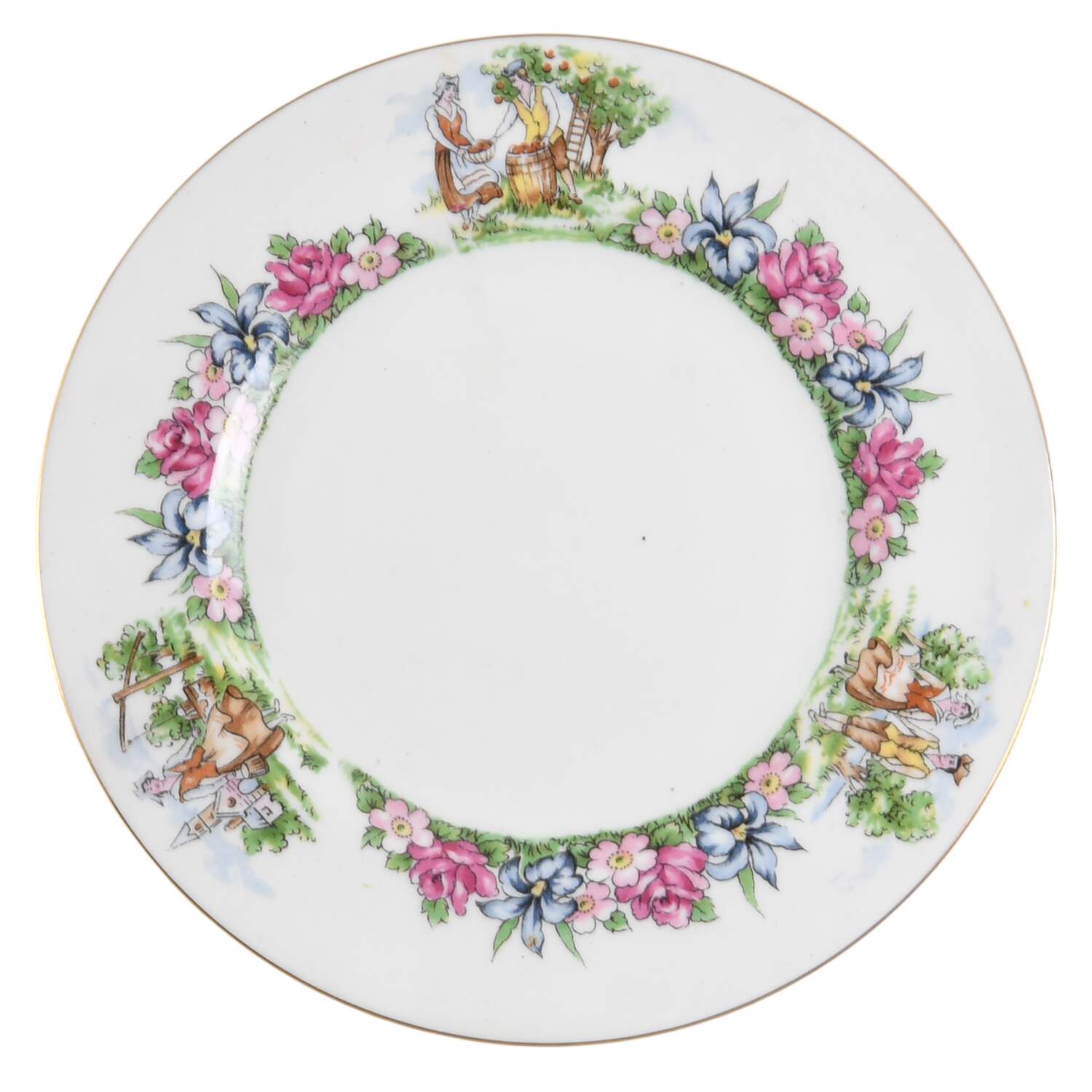 Evangeline's Arcadian Gardens Salad Plate by Crown Staffordshire-1