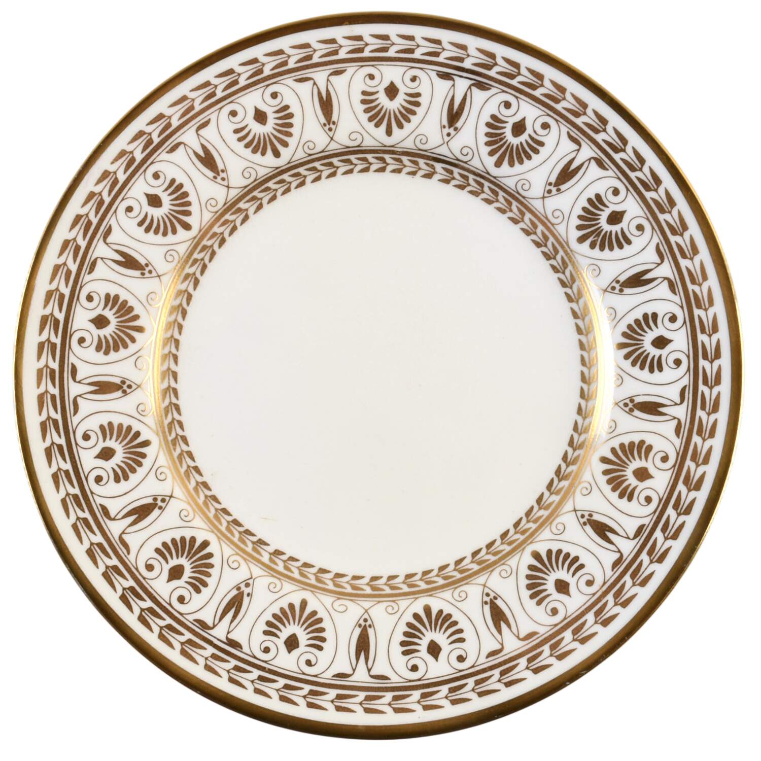 Gold Victoria Bread & Butter Plate by Crown Staffordshire-1