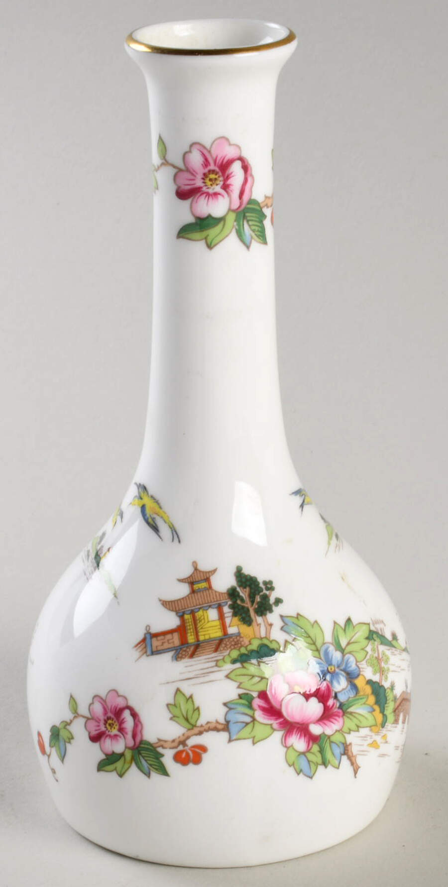 Pagoda 5" Bud Vase by Crown Staffordshire-1