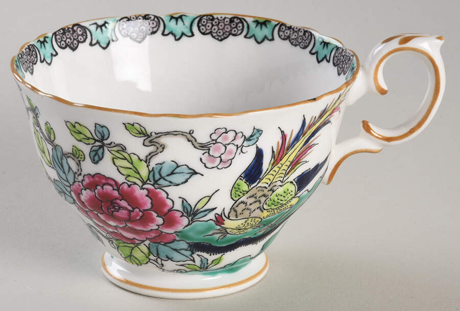 Rock Bird Footed Cup by Crown Staffordshire-1