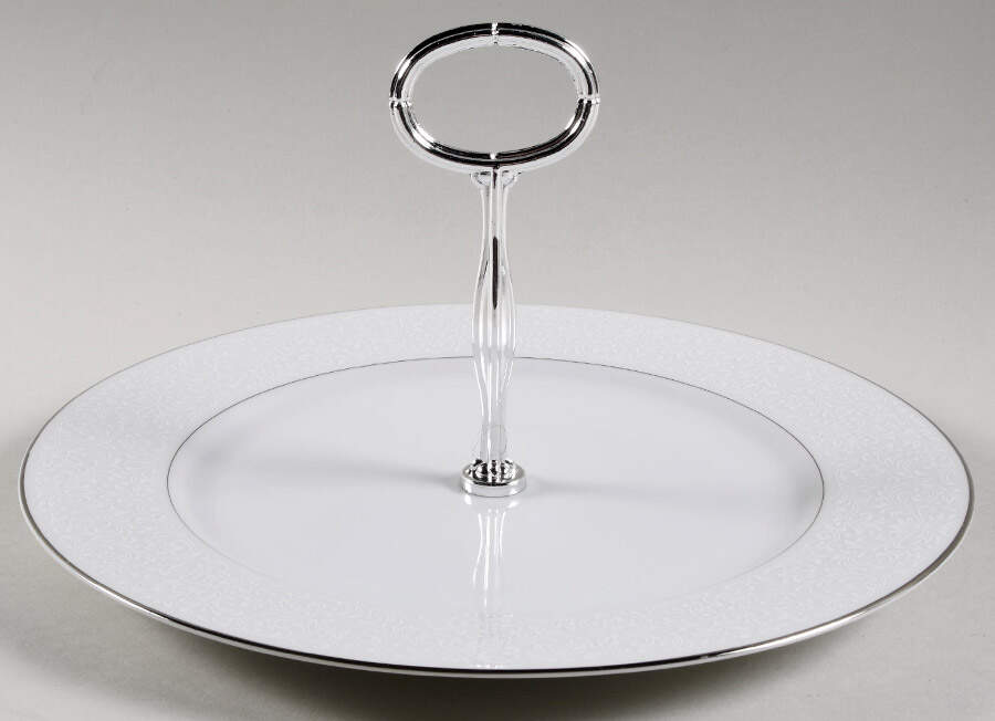 Empress Round Serving Plate with Center Handle (Dp) Hc by Crown Victoria-1