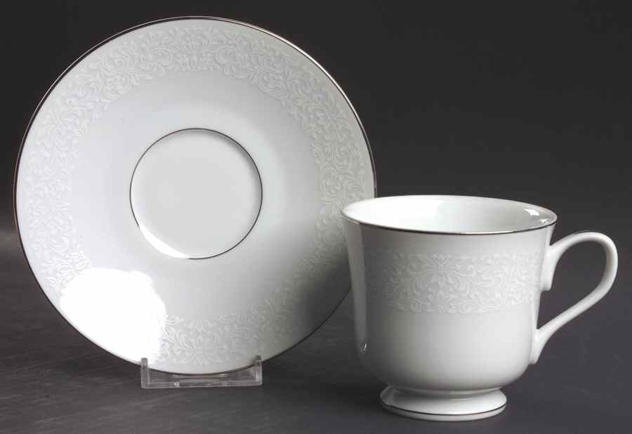Empress Footed Cup & Saucer Set by Crown Victoria-1