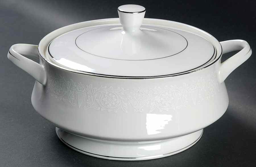 Lovelace Round Covered Vegetable by Crown Victoria-1