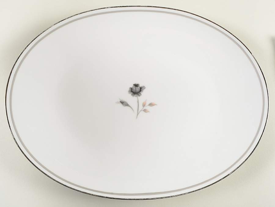 Moon Rose 14" Oval Serving Platter by Crown Royale-1