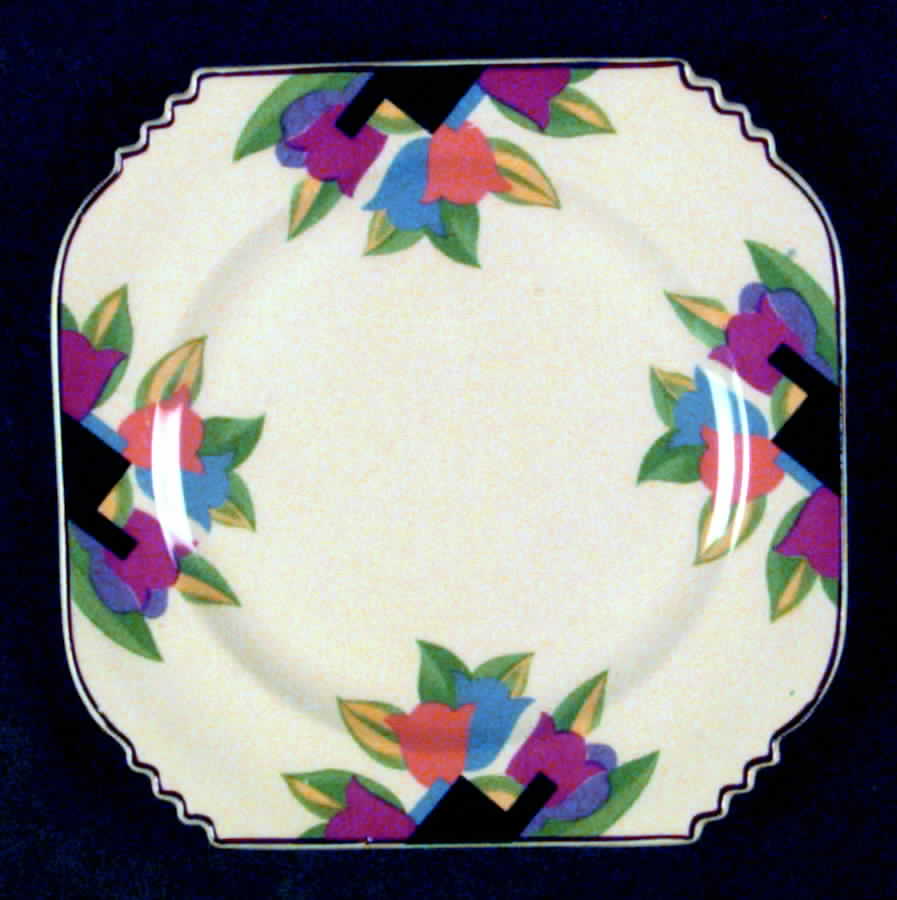 Deco Tulip Bread & Butter Plate by Crescent China -1