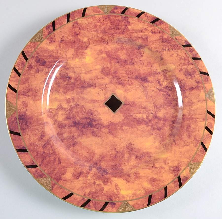 African Portraits Artist Signed Service Plate (Charger) by Lynn Chase-1