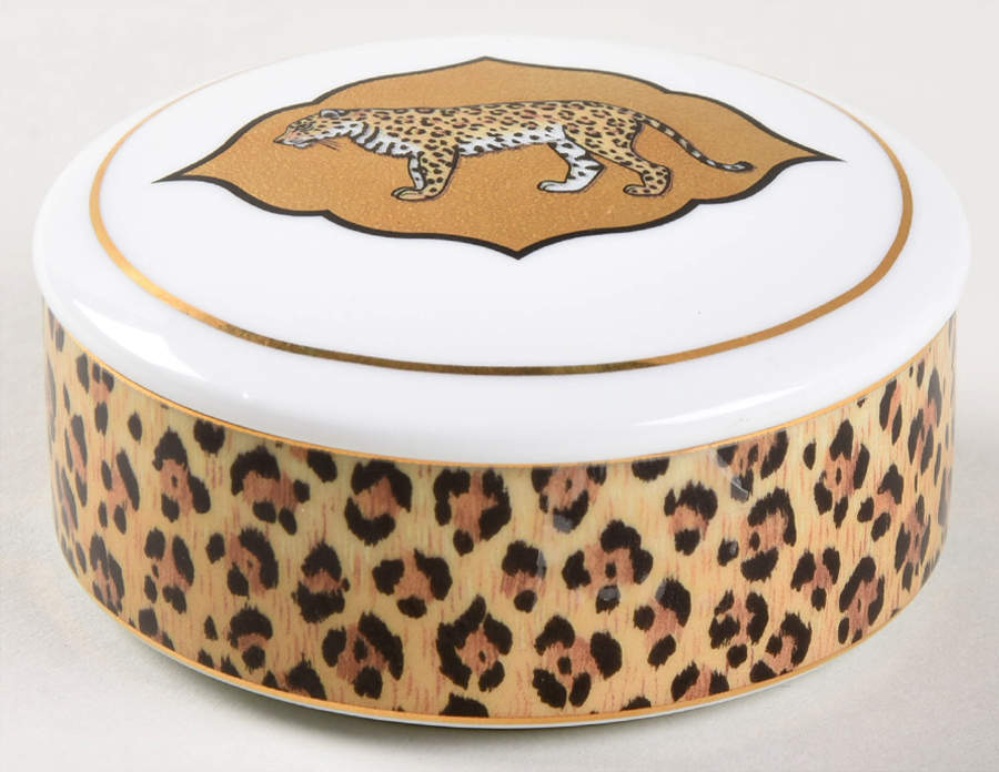 Amazonian Jaguar 3" Round Box & Lid by Lynn Chase-1