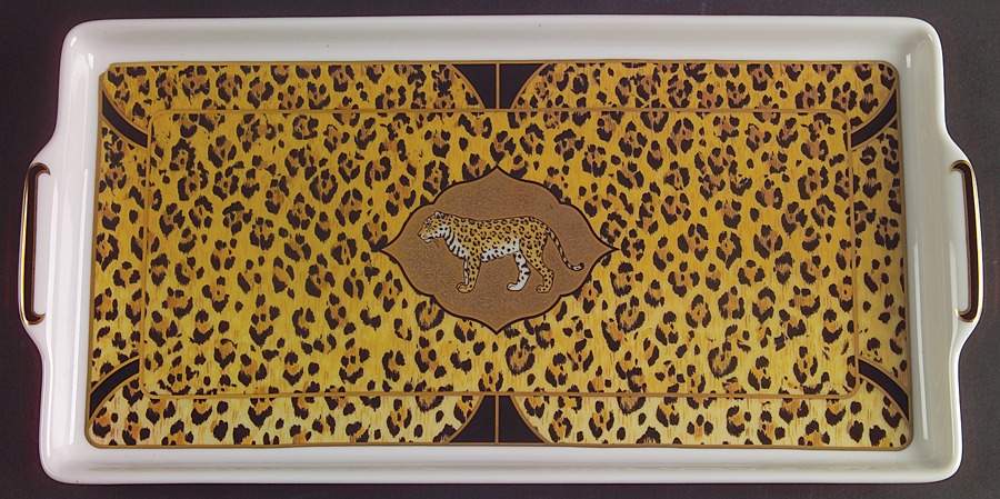 Amazonian Jaguar Rectangular Tray by Lynn Chase-1