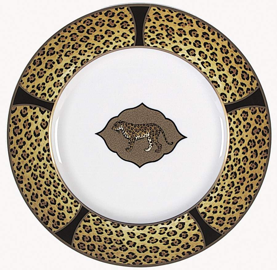 Amazonian Jaguar Service Plate (Charger) by Lynn Chase-1