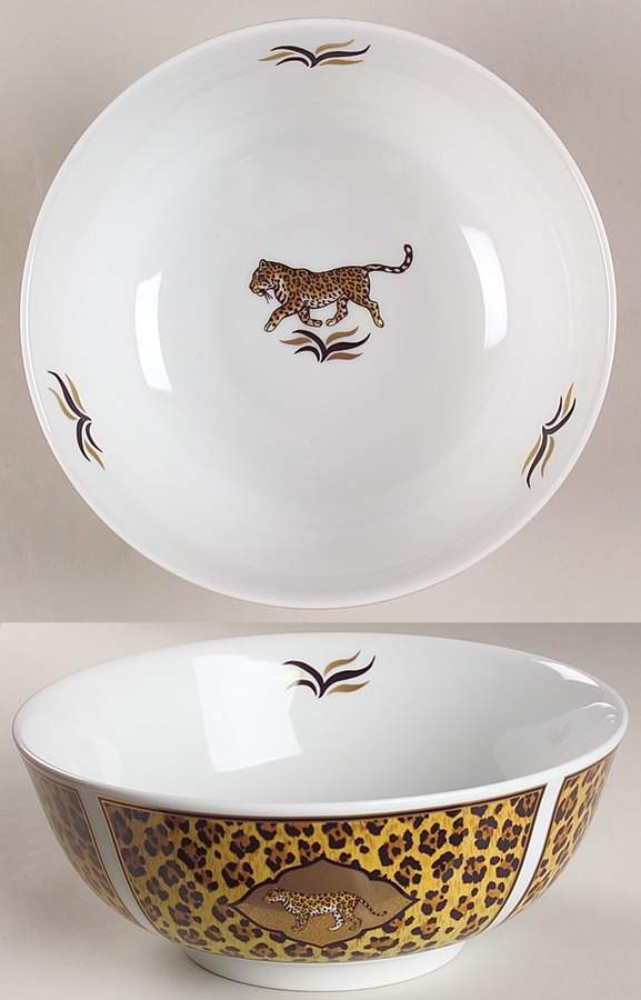 Amazonian Jaguar 9" Salad Serving Bowl by Lynn Chase-1