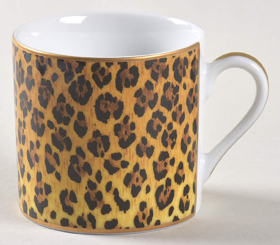 Amazonian Jaguar Flat Demitasse Cup by Lynn Chase-1