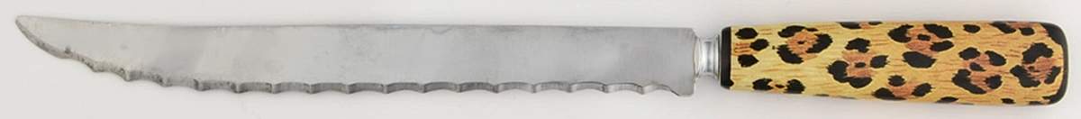 Amazonian Jaguar Carving Knife with Stainless Blade by Lynn Chase-1