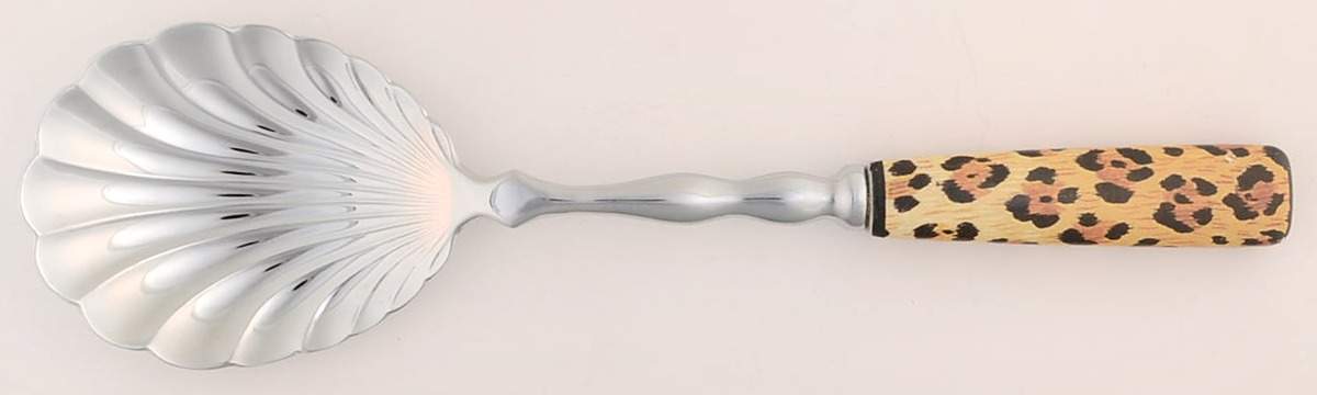 Amazonian Jaguar Berry/Casserole Shell Spoon by Lynn Chase-1