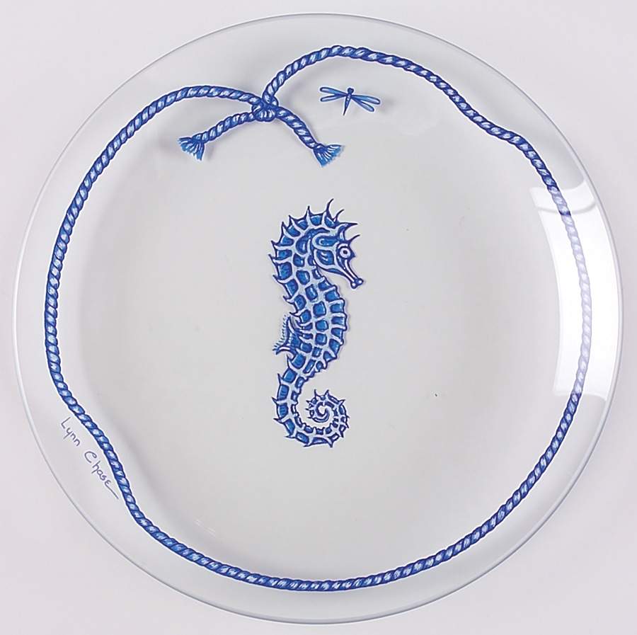 Costa Azzurra Glassware Dessert Plate by Lynn Chase-1