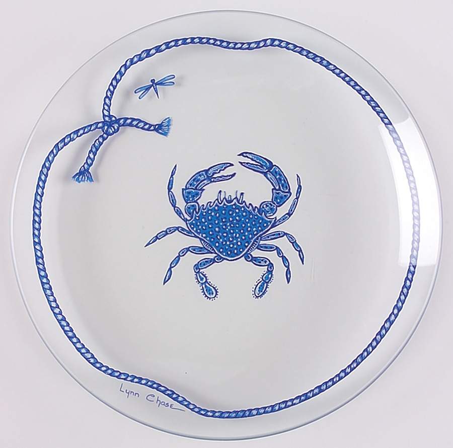 Costa Azzurra Glassware Dessert Plate by Lynn Chase-1