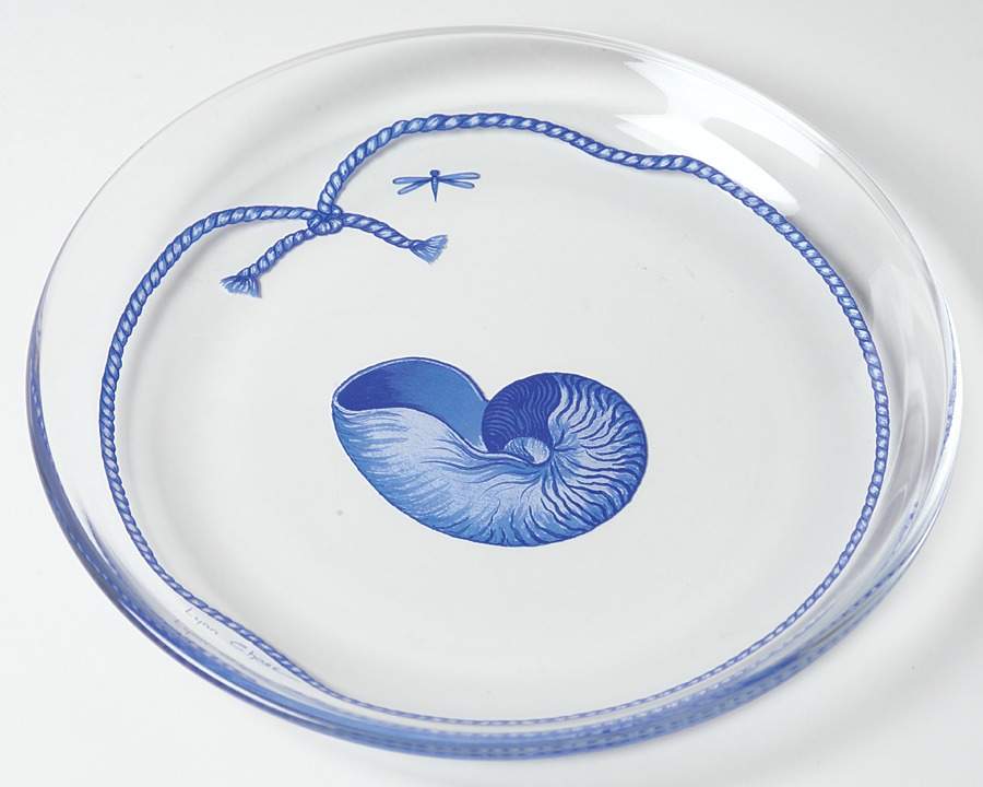 Costa Azzurra Glassware Dessert Plate by Lynn Chase-1