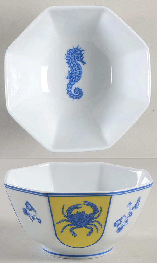Costa Azzurra 5" Octagonal Vegetable Bowl by Lynn Chase-1